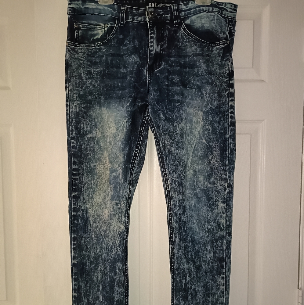 ROK Handcrafted Acid Washed Mens Jeans